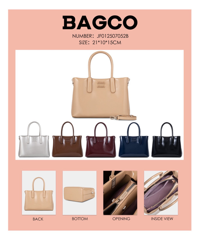 کیف زنانه وارداتی از برند BAGCO0528 با چرم ضد خش و خط