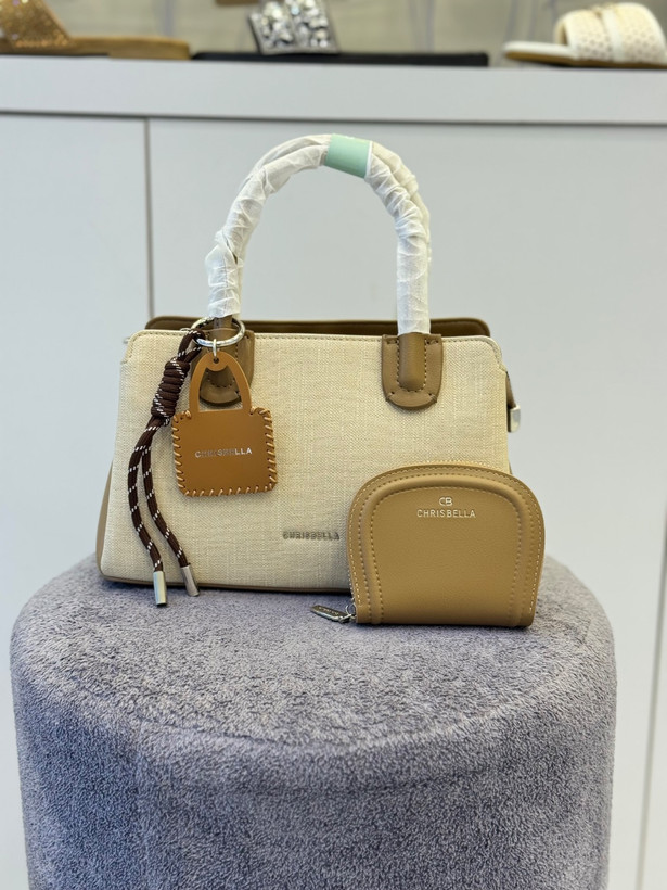کیف زنانه وارداتی برند CHRISBELLA کد 4522 با چرم ضد خش و خط