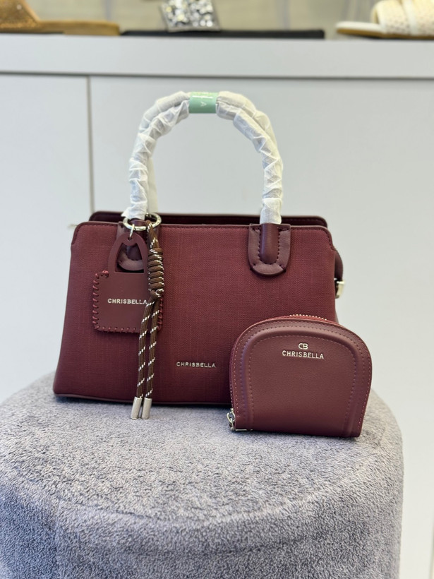 کیف زنانه وارداتی برند CHRISBELLA کد 4522 با چرم ضد خش و خط
